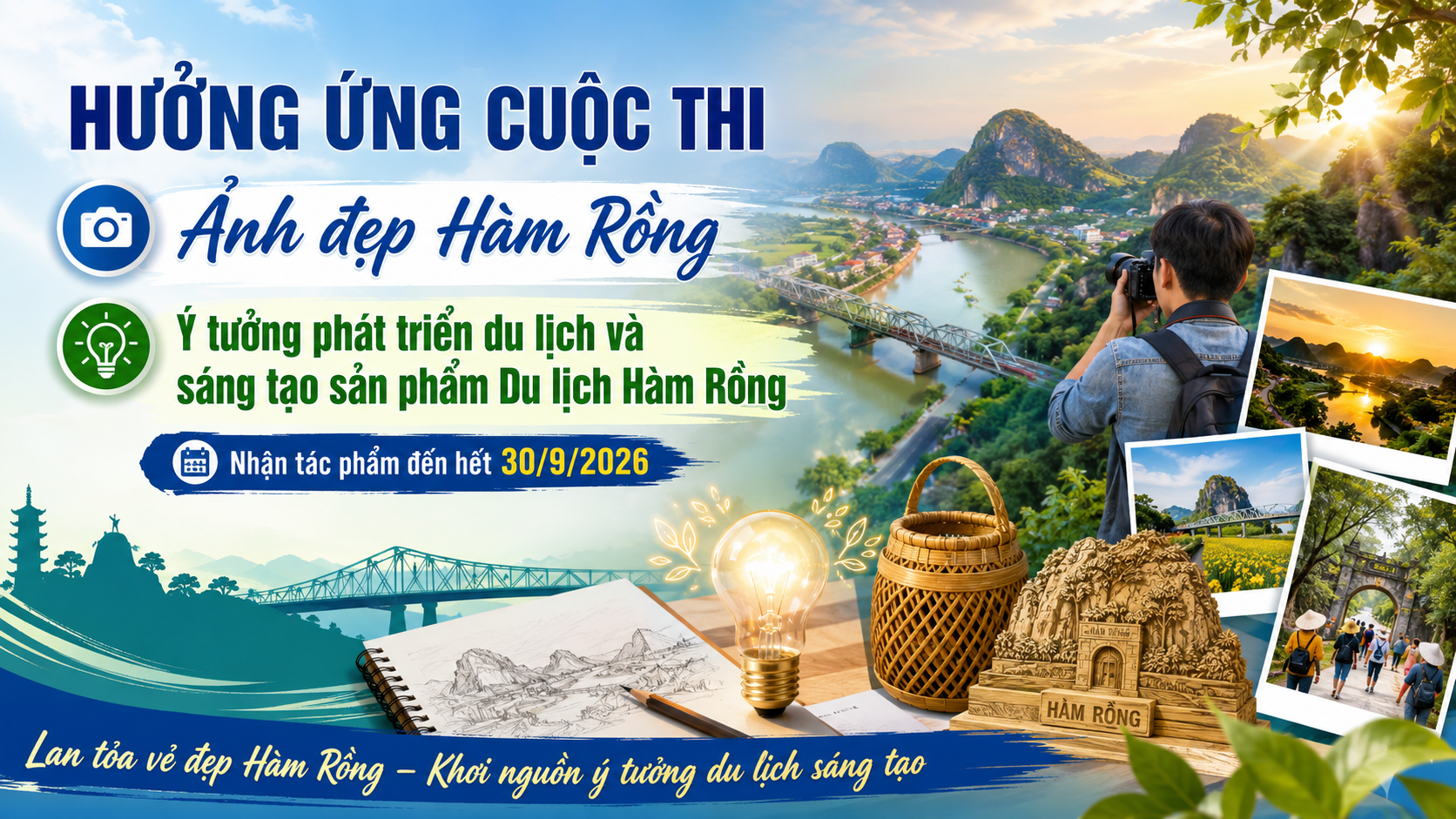 Xã Xuân Cảnh tuyên truyền, hưởng ứng Cuộc thi “Ảnh đẹp Hàm Rồng”, “Ý tưởng phát triển du lịch và sáng tạo sản phẩm Du lịch Hàm Rồng”