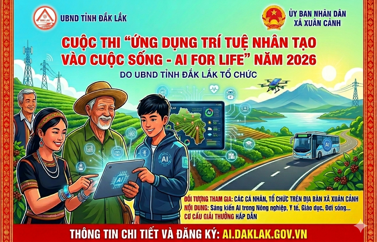 Cuộc thi “Ứng dụng trí tuệ nhân tạo vào cuộc sống - AI for Life” năm 2026